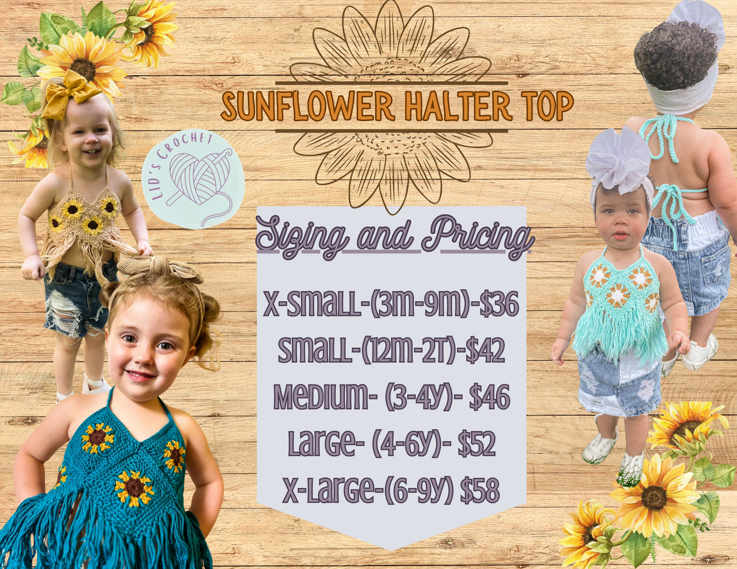 Sunflower Halter Top
